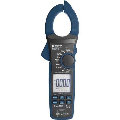 True RMS Digital Clamp Meter, AC/DC Voltage, AC/DC Current Auto-Cam