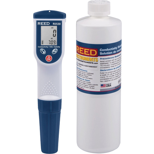 Conductivity/TDS/Salinity Meter & Solution Kit Auto-Cam