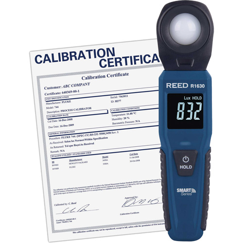 Luxm&egrave;tre Bluetooth Smart Series avec certificat de calibration Auto-Cam