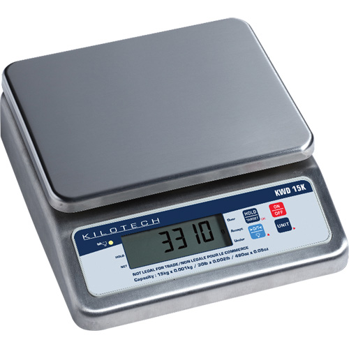 Bench Weighing Scale, 30 kg Cap., 2 g Graduations Auto-Cam