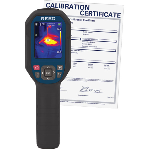 Thermal Imaging Camera with Calibration Certificate, 160 x 120 pixels, 14° - 752°C (-10° - 400°F), 50 mK Auto-Cam
