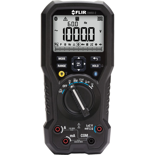 Multim&egrave;tre num&eacute;rique industriel avec METERLiNK, Tension c.a./c.c., Courant c.a./c.c. Auto-Cam