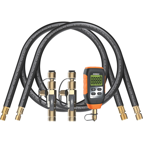 Rapid Evacuation Kit with Hoses, Core Tools, & Micron Gauge Auto-Cam