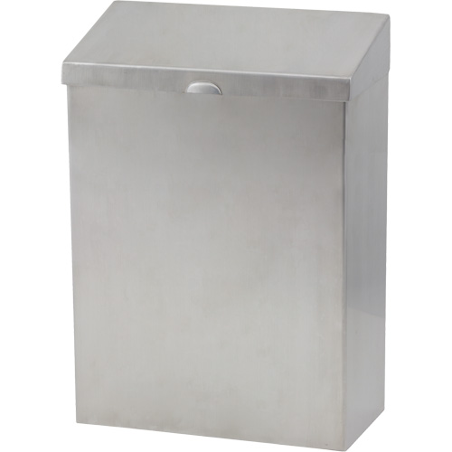 R&eacute;cipient en m&eacute;tal pour les produits menstruels Health Gards Auto-Cam