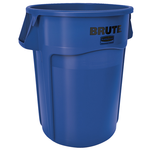 Brute&reg; Round Containers, Bulk, Polyethylene, 44 US gal. Auto-Cam