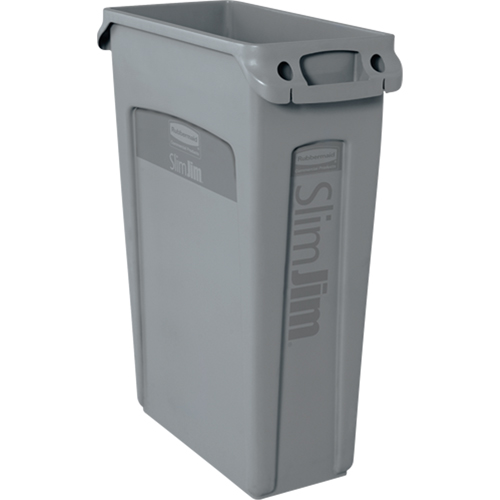 Slim Jim&reg; Container with Venting Channels, Plastic, 23 US gal. Auto-Cam