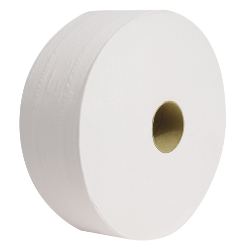 Pro Perform Toilet Paper, Jumbo Roll, 2 Ply, 1400' Length, White Auto-Cam
