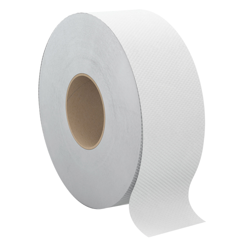 Pro Select&reg; Toilet Paper, Jumbo Roll, 2 Ply, 900' Length, White Auto-Cam