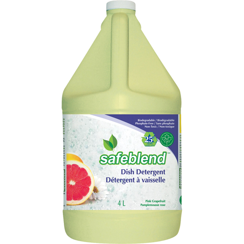 Dish Detergent, Liquid, 4 L, Pink Grapefruit Auto-Cam