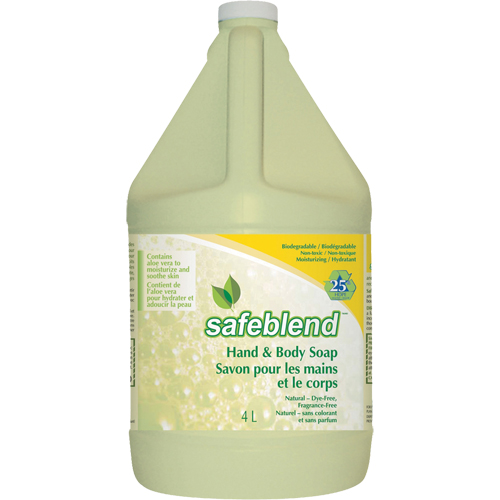 Hand & Body Soap, Liquid, 4 L, Unscented Auto-Cam