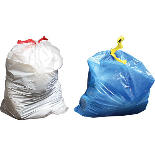 Sacs &agrave; d&eacute;chets Sure-Tie, Fort, 33" la x 38" lo, 0,9 mils, Transparent, Capacit&eacute; 121,13 L (32 gal.) Auto-Cam