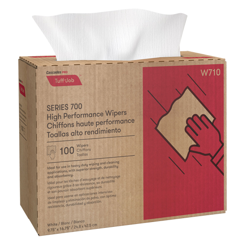 Pro Tuff-Job Wipers, Heavy-Duty, 9-3/4" L x 16-1/4" W Auto-Cam