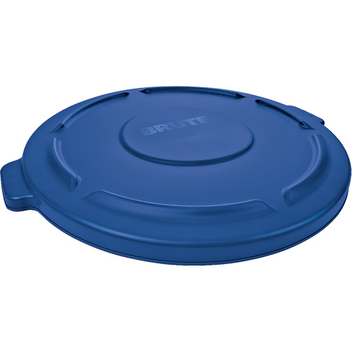 Couvercle rond pour poubelle Brute, Couvercle plat, Plastique, Convient aux contenants 22-1/4" dia. Auto-Cam