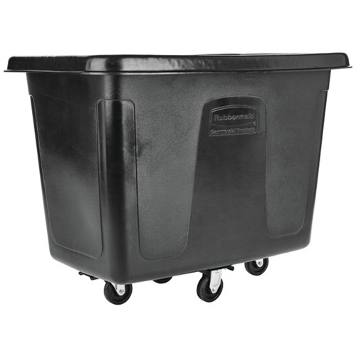 Bulk Cube Truck, Polyethylene, 42-13/16" L x 28" W x 33" H, 12 cu.ft. Volume, 400 lbs. Capacity Auto-Cam