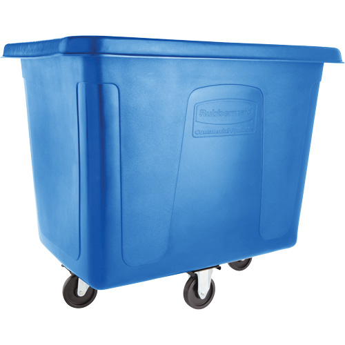Cube Truck, Black Recycled Plastic, 38" L x 26" W x 28" H, 8 cu. Ft Volume, 300 lbs. Capacity Auto-Cam