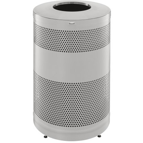 Classics Open Top Decorative Waste Bin, Stainless Steel, 51 US gal. Capacity Auto-Cam