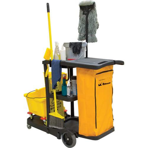 Janitor Cleaning Cart Auto-Cam