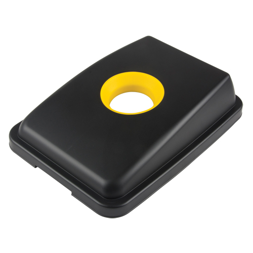 Waste Classification - Lid, Open Lid, Plastic, Fits Container Size: 17-1/4" x 12-1/2" Auto-Cam