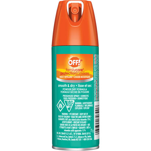 OFF! Family Care&reg; Insect Repellent, 15% DEET, Aerosol, 2.5 oz. Auto-Cam