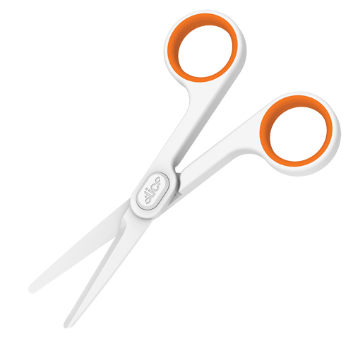 Slice Small Ceramic Scissors, 6", Rings Handle Auto-Cam