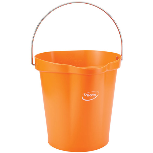 Food Hygiene Bucket, Tangerine, 3 US gal. Auto-Cam