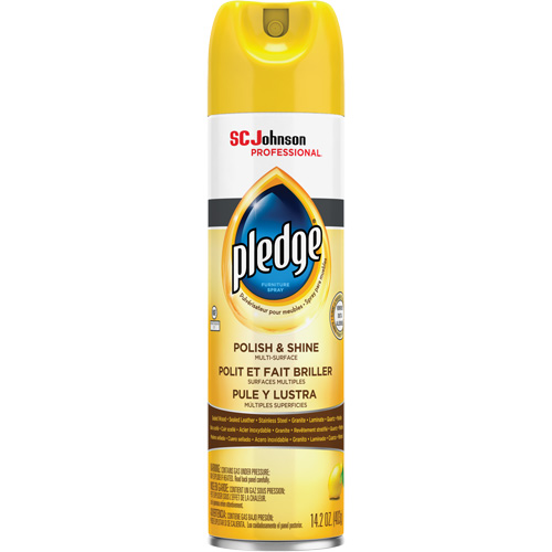 Poli &agrave; meubles Pledge au citron, 14,2 oz., Canette a&eacute;rosol Auto-Cam