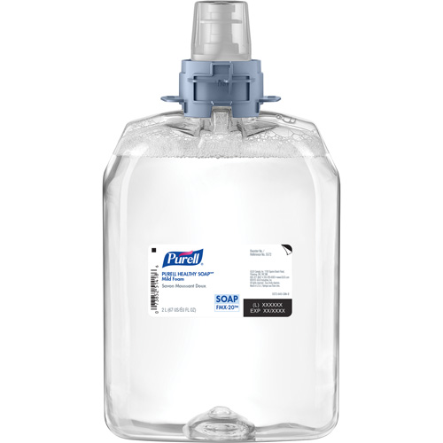 Savon doux pour les mains FMX-20 Healthy Soap, Mousse, 2 L, Sans parfum Auto-Cam