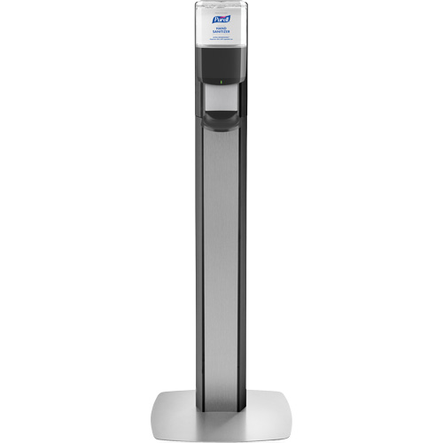 Messenger ES8 Silver Panel Floor Stand with Dispenser Auto-Cam