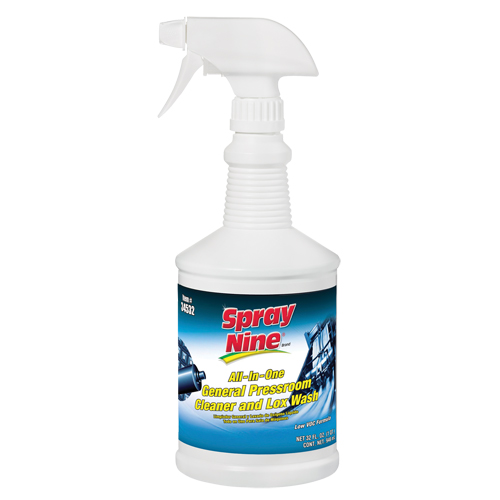 Spray Nine&reg; General Pressroom Cleaner, 946 ml, Trigger Bottle Auto-Cam