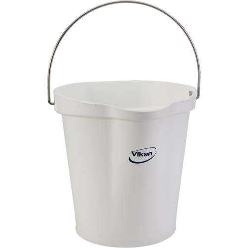 Food Hygiene Bucket, White, 3 US gal. Auto-Cam
