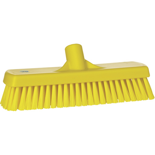 Brosse &agrave; r&eacute;curer pour planchers et murs, Crins Ferme, 12", Polyester, Jaune Auto-Cam