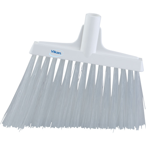 Angle Broom Head, X-Coarse Bristles, 12", Polyester, White Auto-Cam
