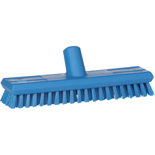 Brosse lave-pont aliment&eacute;e en eau, Crins Extra-ferme, 10-3/4", Polyester, Bleu Auto-Cam