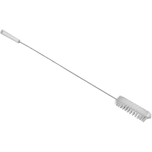 Brosse avec manche flexible, Soies Moyen, Longueur de 36", Blanc Auto-Cam