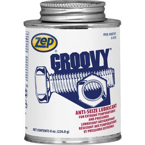 Groovy Lubricant & Anti-Seize, 8 oz., Brush Top Can, 2100°F (1100°C) Max. Temp Auto-Cam