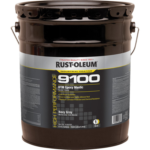Base de mastic &eacute;poxy DTM du syst&egrave;me 9100, Gris marine, 5 gal., Seau Auto-Cam