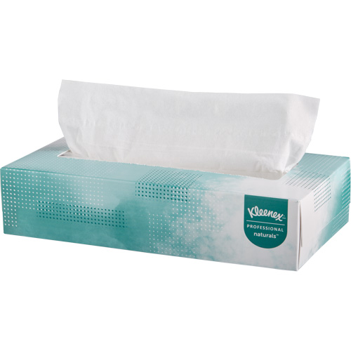 Papiers-mouchoirs Naturals de Kleenex, 2 pli, 8,4" lo x 8" la, 125 feuilles/boîte Auto-Cam