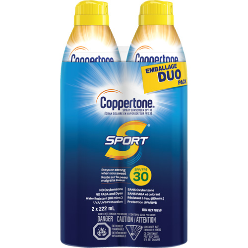Sport&reg; Water Resistant Sunscreen, SPF 30, Aerosol Auto-Cam