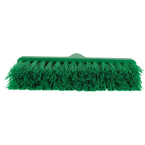 ColorCore Angle Head Broom, Medium Bristles, 10", Polypropylene, Green Auto-Cam