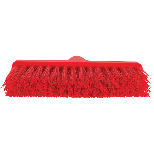 ColorCore Angle Head Broom, Medium Bristles, 10", Polypropylene, Red Auto-Cam