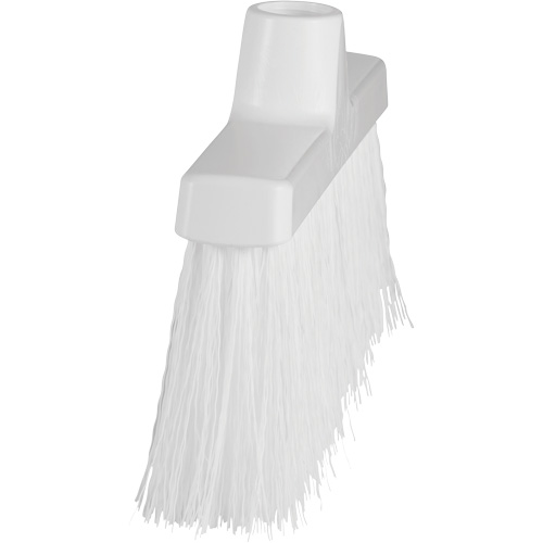 ColorCore Angle Head Broom, Medium Bristles, 10", Polypropylene, White Auto-Cam