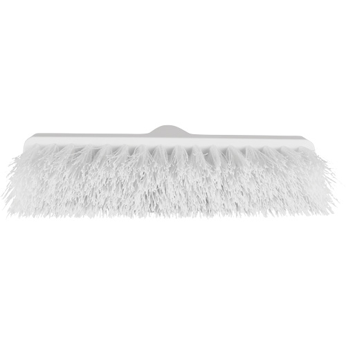 ColorCore Angle Head Broom, Medium Bristles, 10", Polypropylene, White Auto-Cam