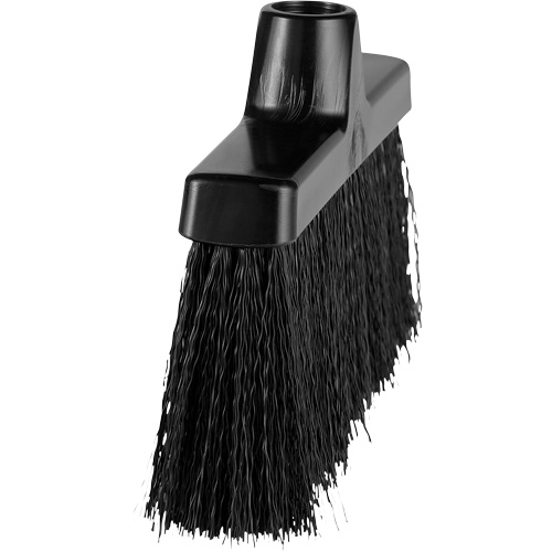 ColorCore Angle Head Broom, Medium Bristles, 10", Polypropylene, Black Auto-Cam