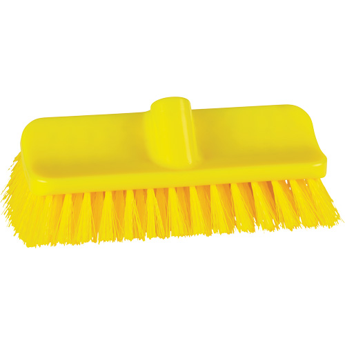 Brosse &agrave; angle double ColorCore pour surfaces hautes et basses, Soies Ferme, Longueur de 10", Jaune Auto-Cam