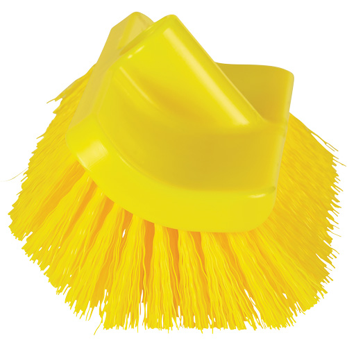 Brosse &agrave; angle double ColorCore pour surfaces hautes et basses, Soies Ferme, Longueur de 10", Jaune Auto-Cam