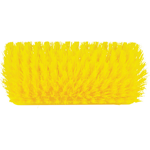 Brosse &agrave; angle double ColorCore pour surfaces hautes et basses, Soies Ferme, Longueur de 10", Jaune Auto-Cam
