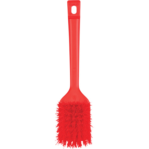 Brosse &agrave; manche court ColorCore, Soies Ferme, Longueur de 12", Rouge Auto-Cam