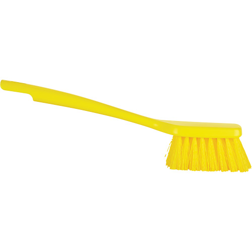 ColorCore Short Handle Brush, Stiff Bristles, 12" Long, Yellow Auto-Cam