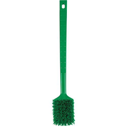 ColorCore Long Handle Brush, Stiff Bristles, 20" Long, Green Auto-Cam