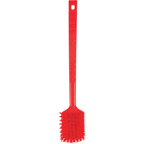 Brosse &agrave; manche long ColorCore, Soies Ferme, Longueur de 20", Rouge Auto-Cam